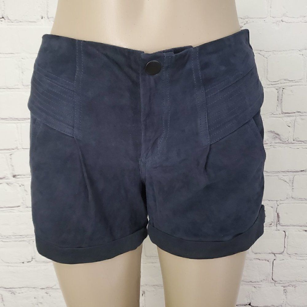 a.l.c. Navy Suede Shorts sz 0